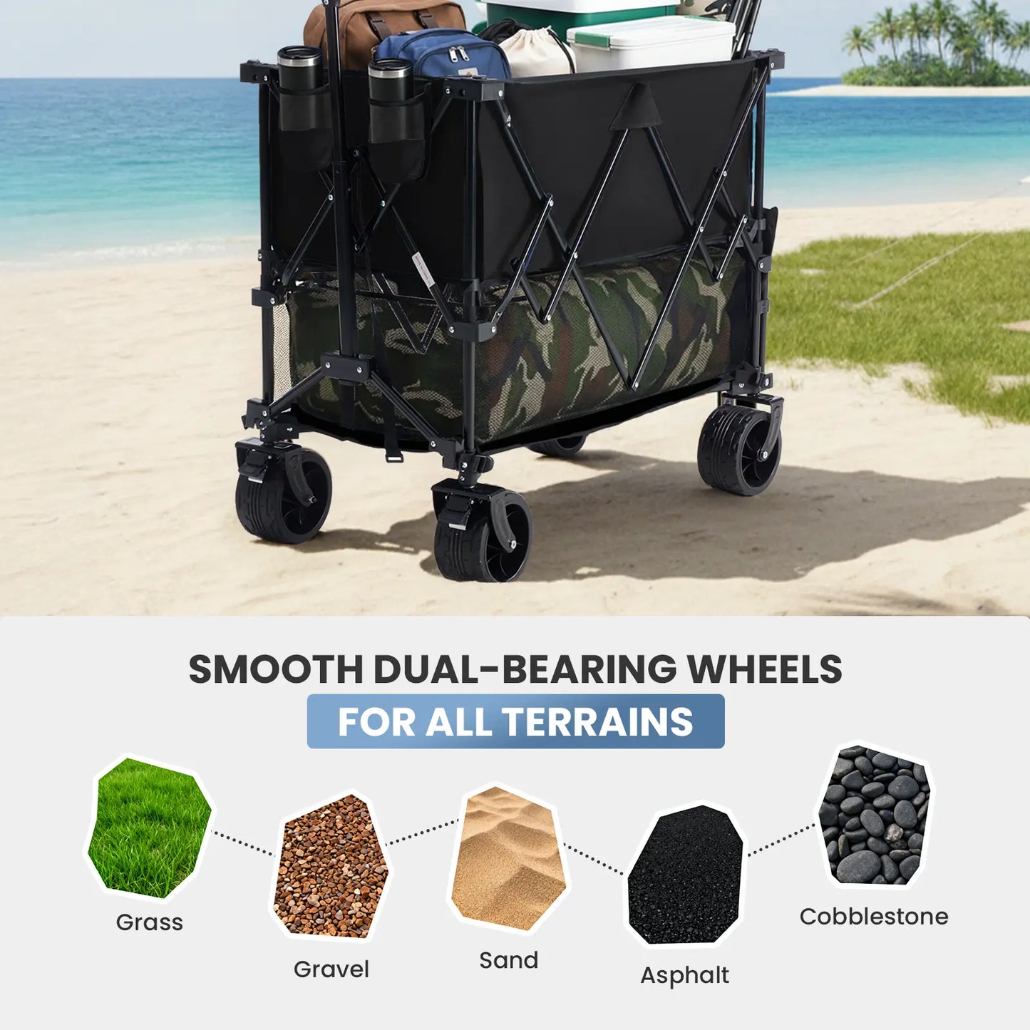 Mordo Outdoor Folding Double-Decker Wagon