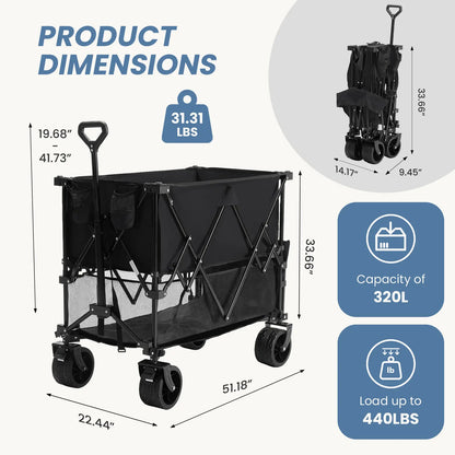 Mordo Outdoor Folding Double-Decker Wagon