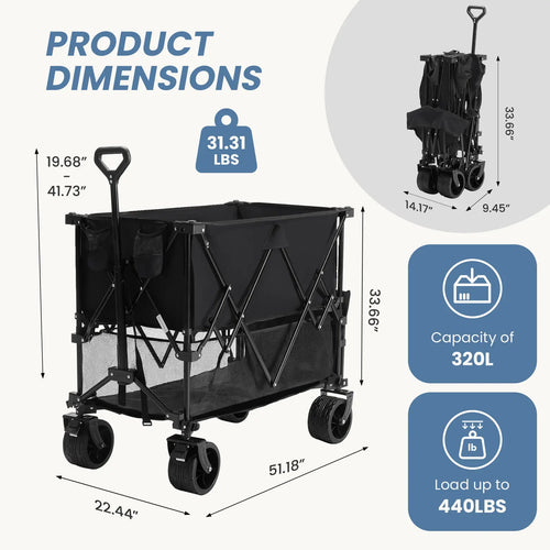 Mordo Outdoor Folding Double-Decker Wagon