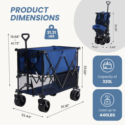 Mordo Outdoor Folding Double-Decker Wagon
